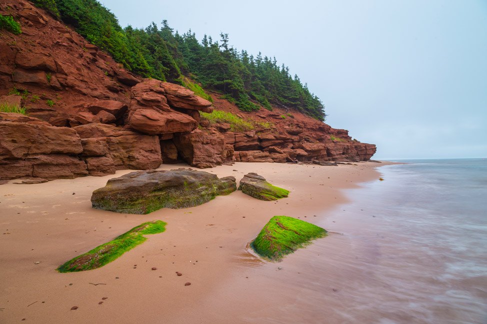 Basin Head Beach, one of the more uncommon PEI beaches