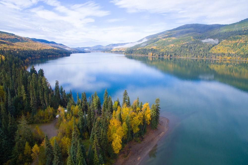 Cariboo Mountains Drone Shot