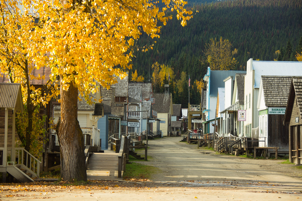 Barkerville, BC in the fall.