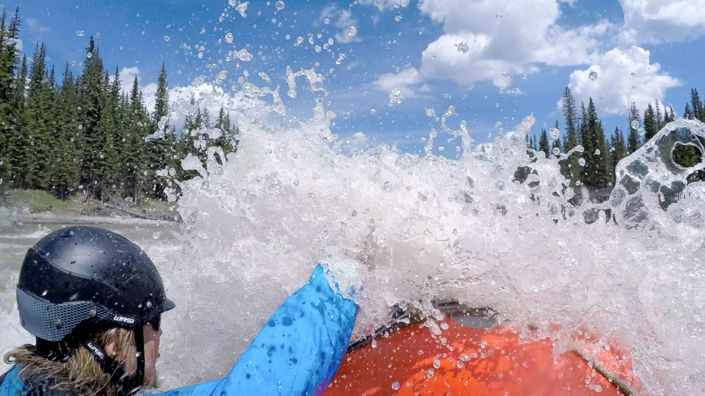 Red Deer River Wall of Rapids