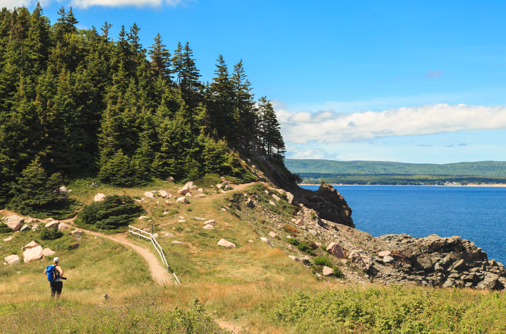 Hiking Middle Head Trail Cape Breton