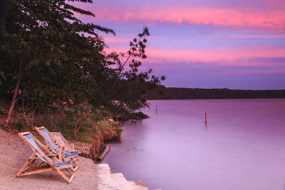 Pink Sky Over Laguna Apoyo