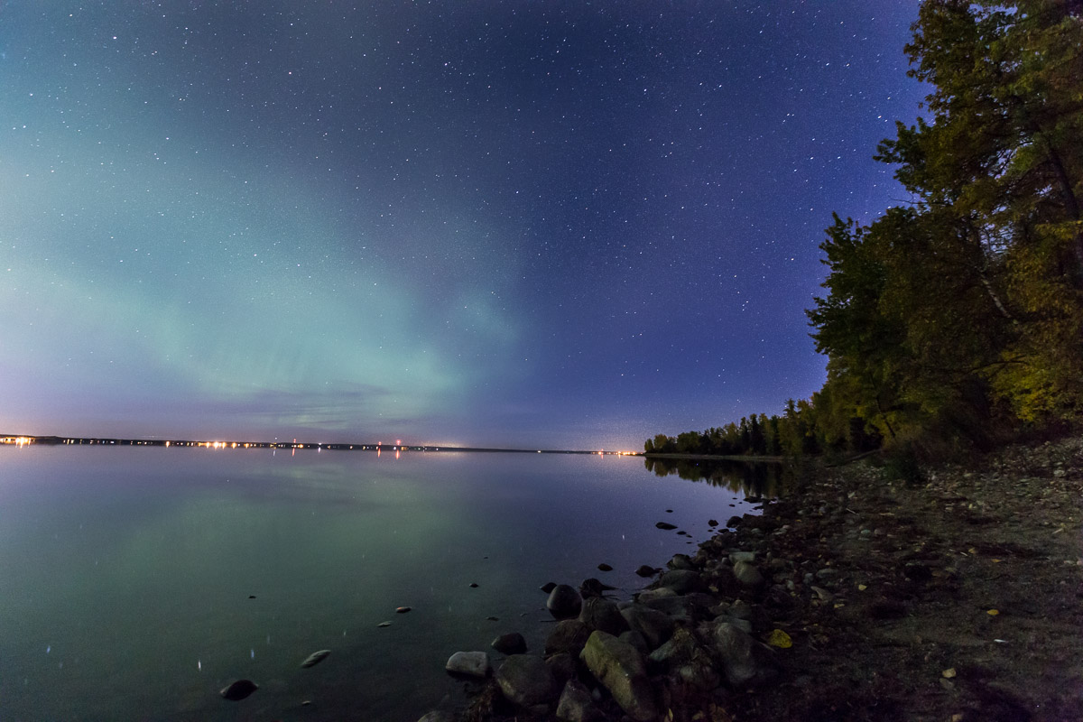 Northern Lights Pigeon Lake Alberta Canada