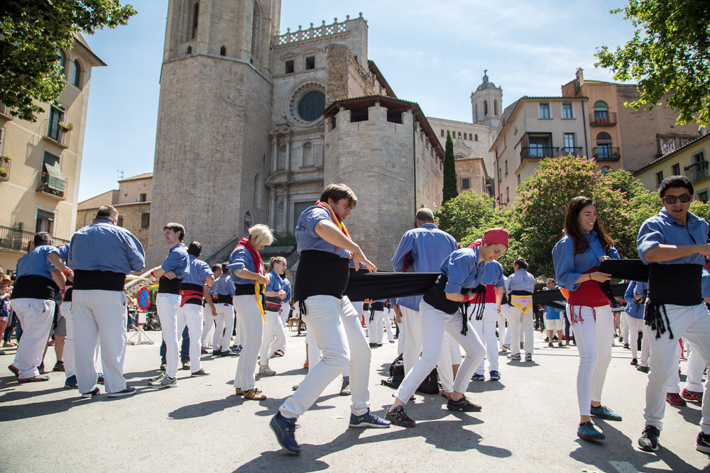 Girona Human Tower Flower Festival