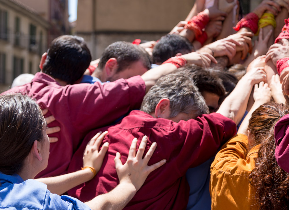 Girona Human Towers Teamwork