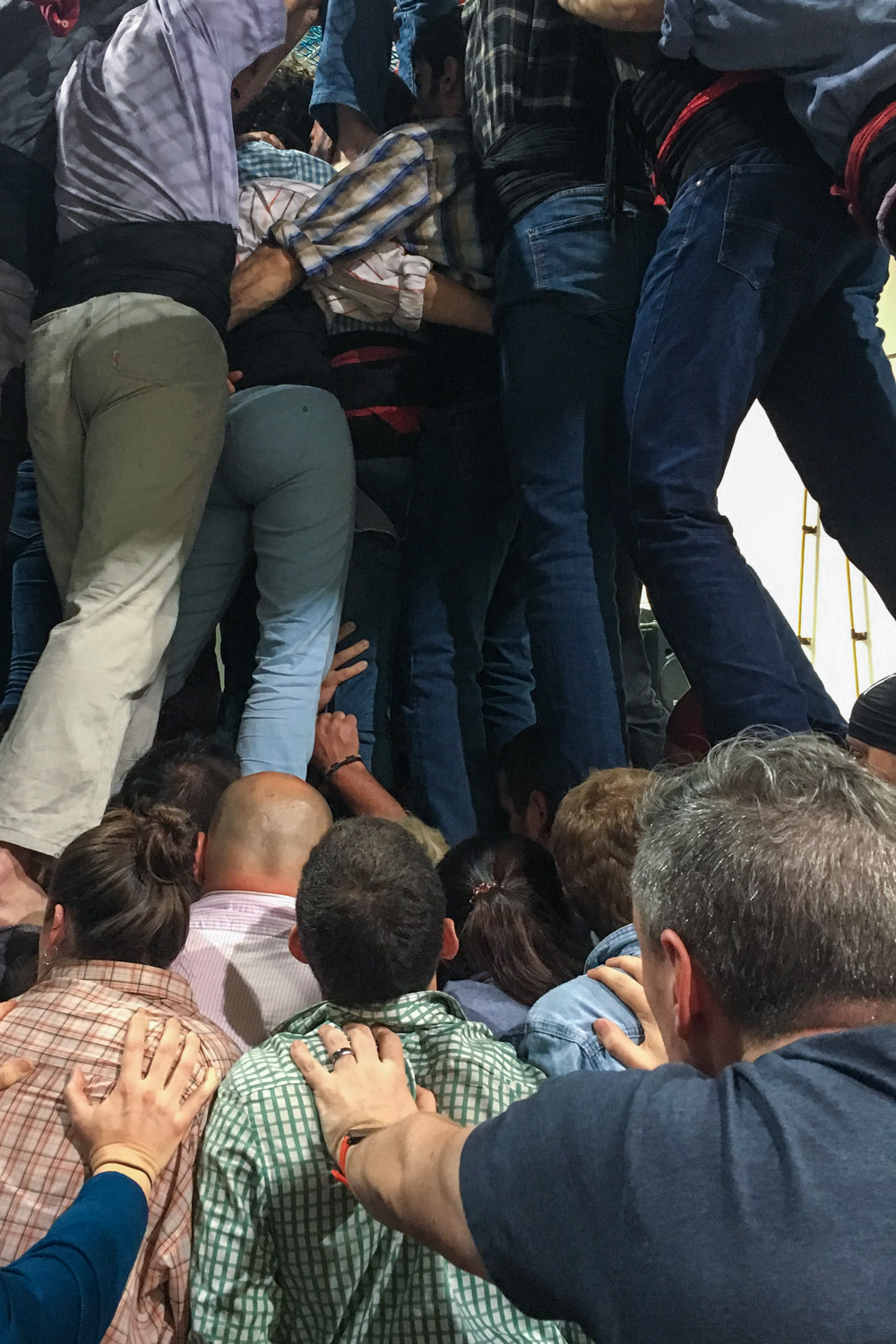 Pete Helping in the Human Tower