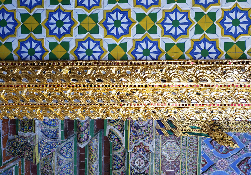 Thai mosaic of patterns