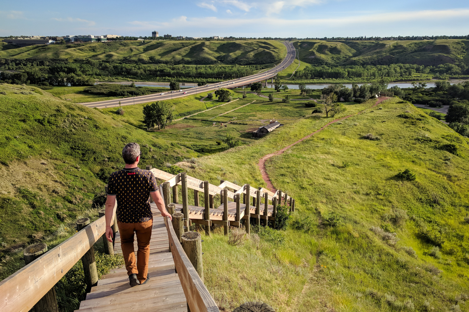 Indian Battle Park Staircase Lethbridge Alberta