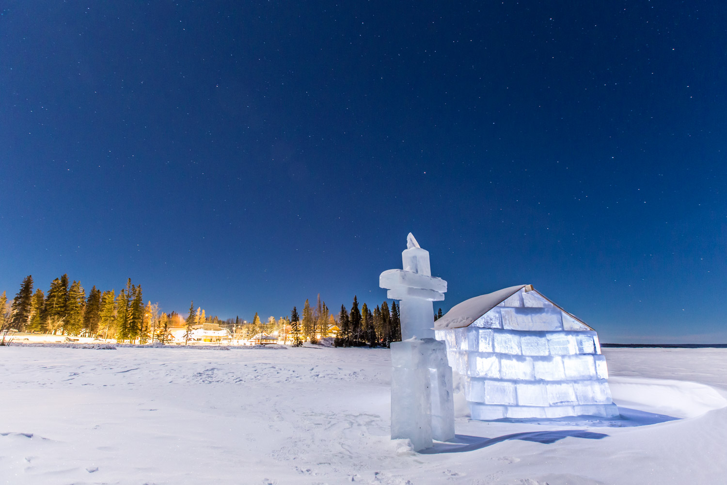 Ice Hut Lake Waskesiu