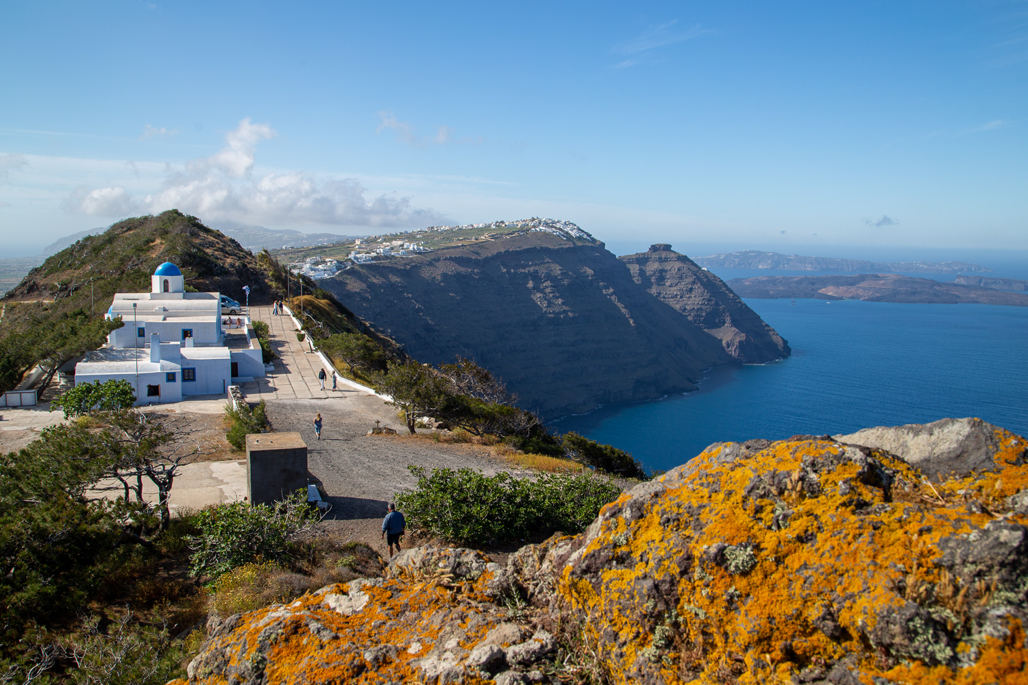 Along the Hike Santorini Greece