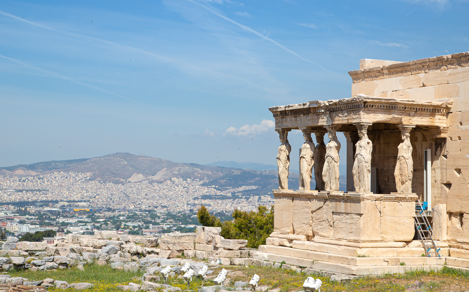 Erechteum Pillars Athens Greece