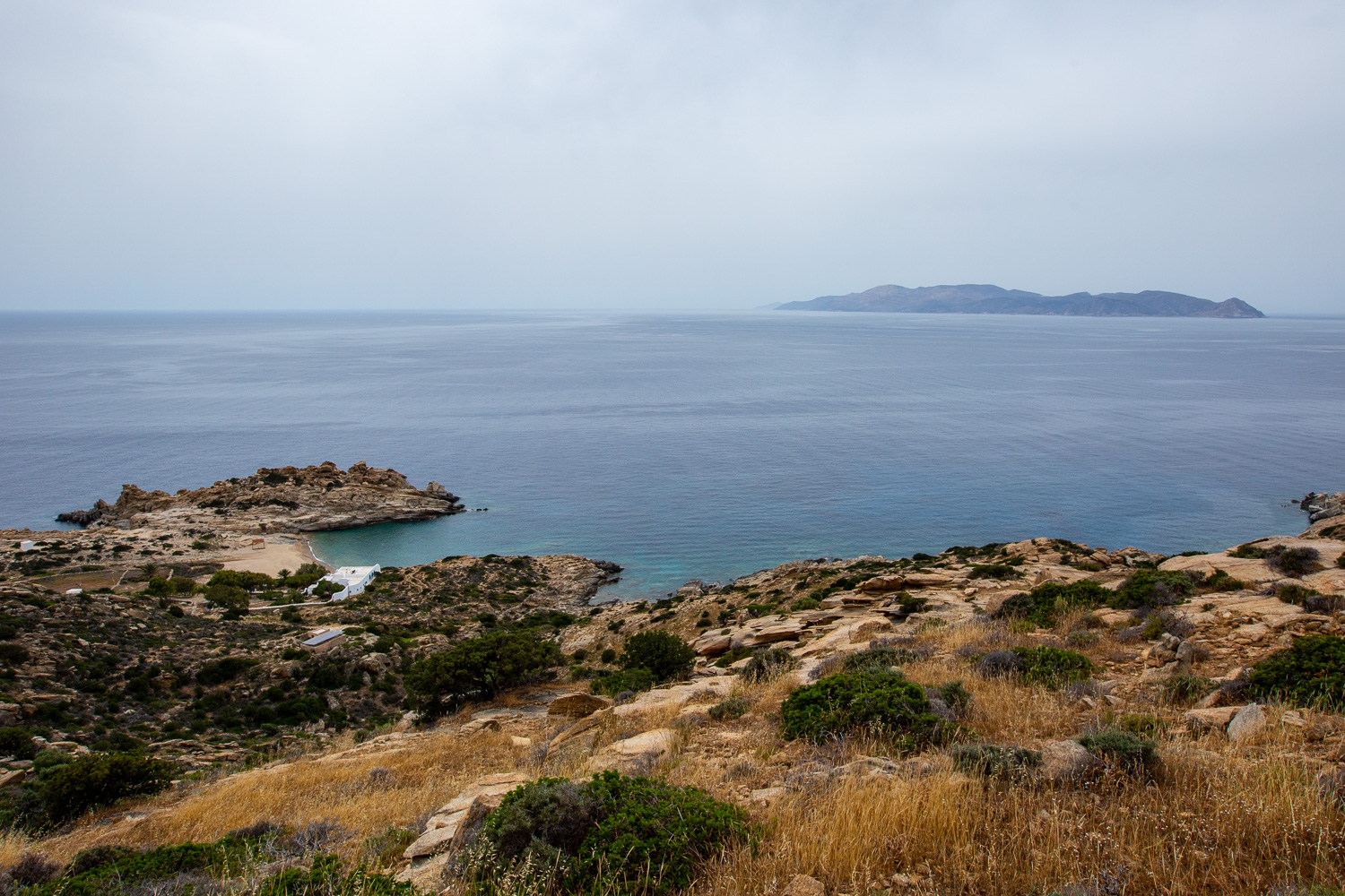 Sapounochoma Beach from Above Ios Greece