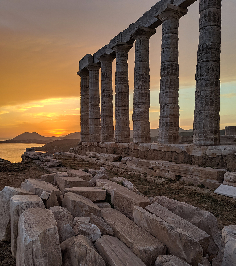 Sunset Temple of Poseidon