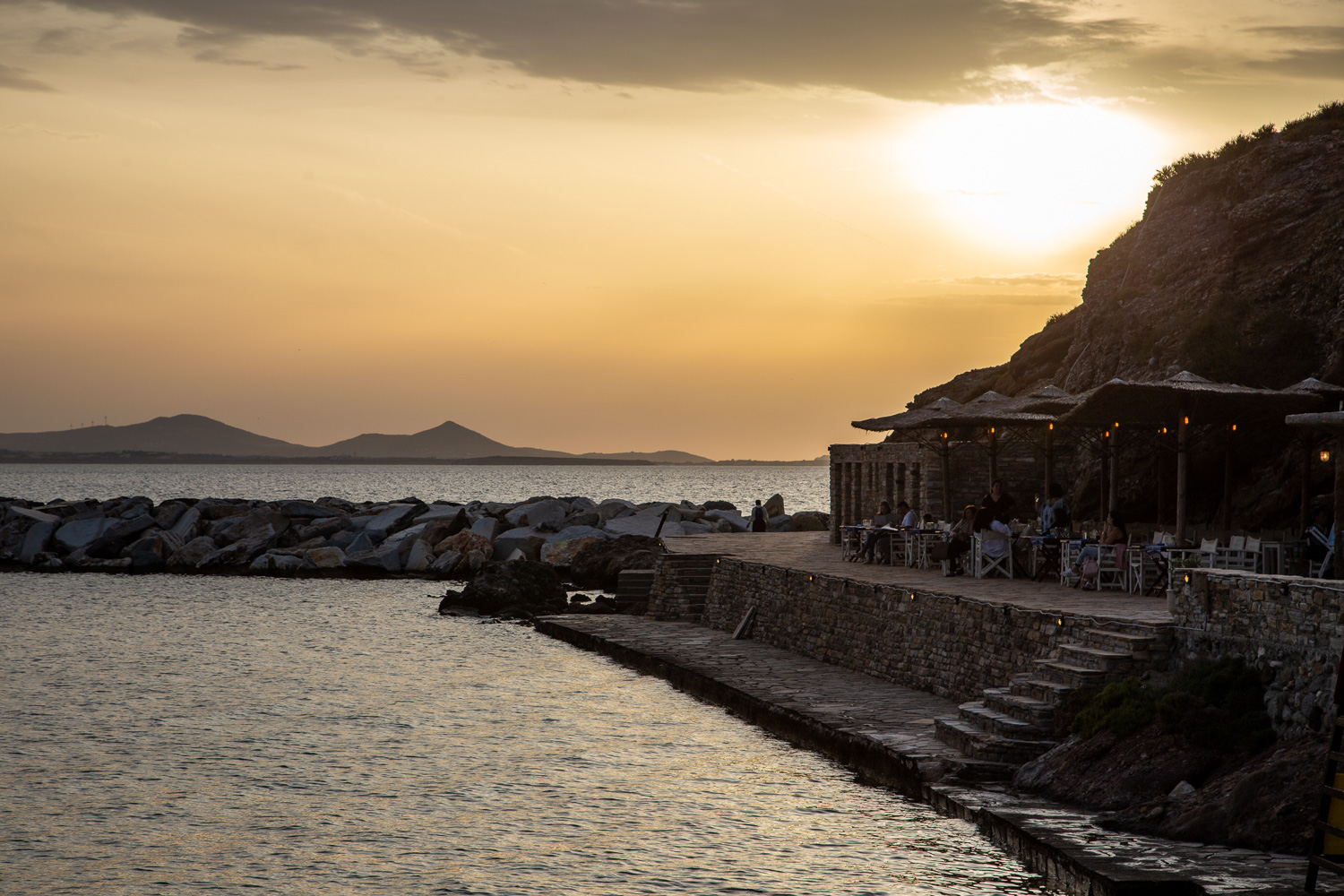 Sunset on Naxos Greece