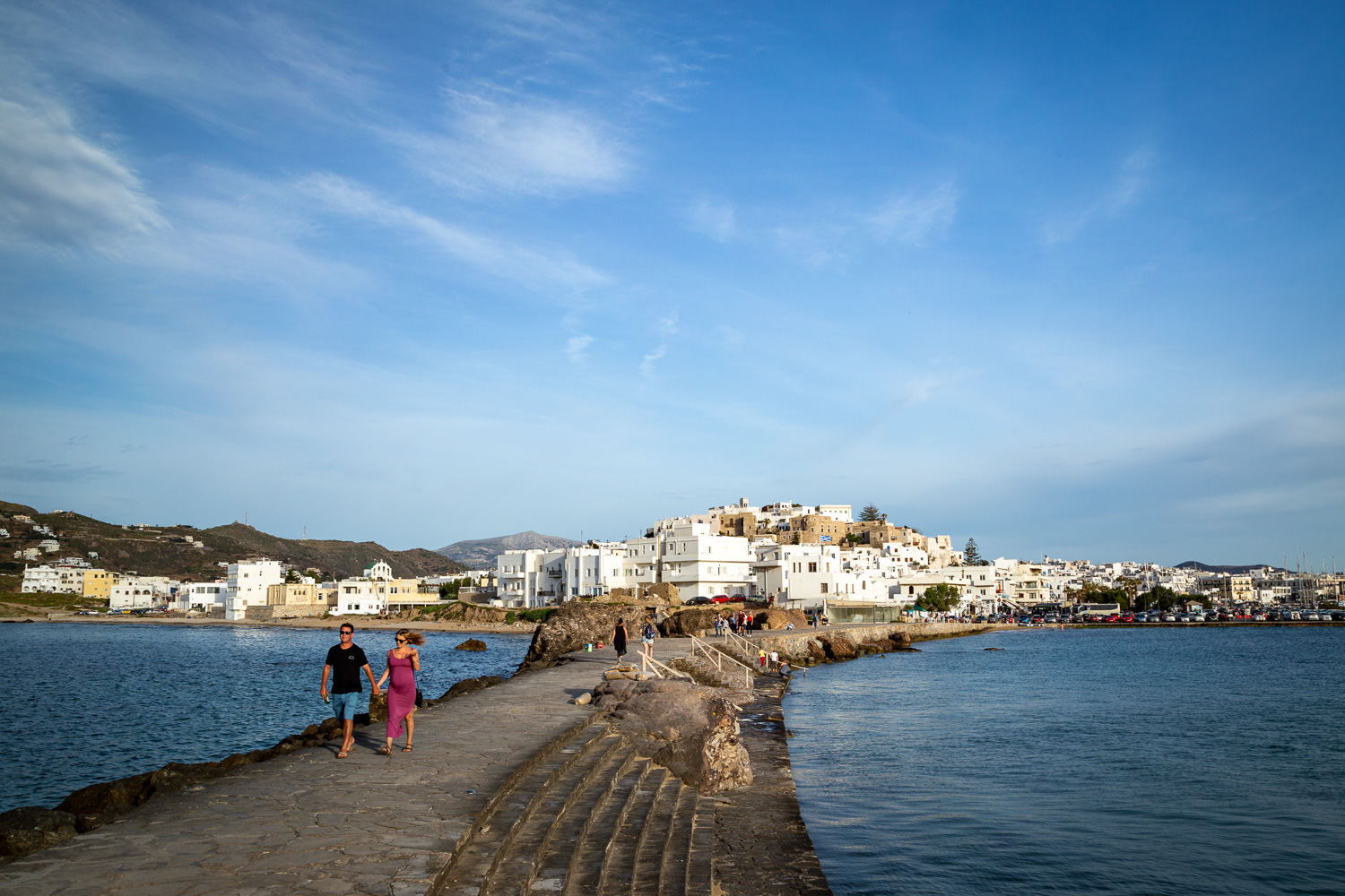Waterfront Naxos Greece