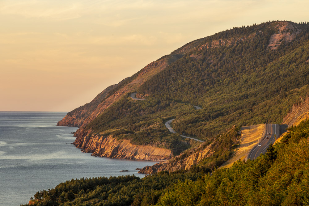 Cabot Trail drive in Cape Breton, Nova Scotia