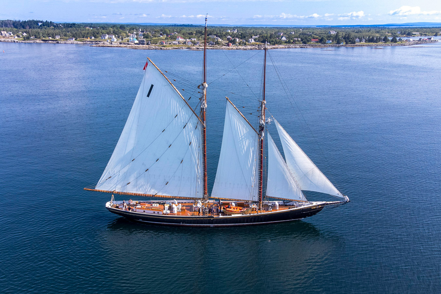 The Bluenose II sailing in Nova Scotia