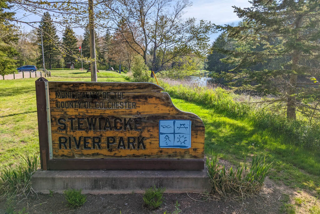 Stewiacke River Park Entrance