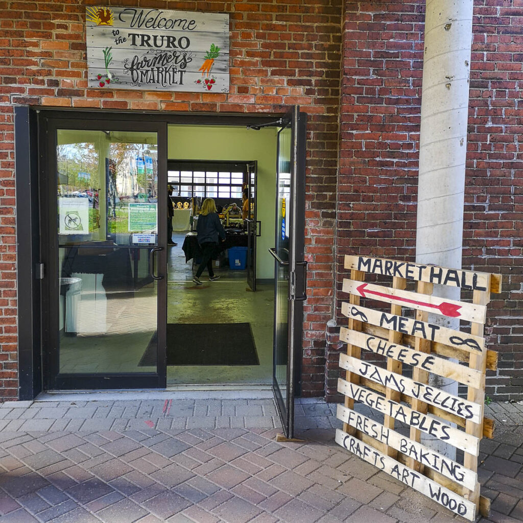 Truro Farmers Market entrance