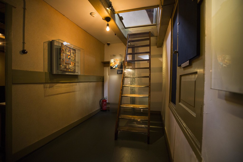 The Anne Frank House secret staircase