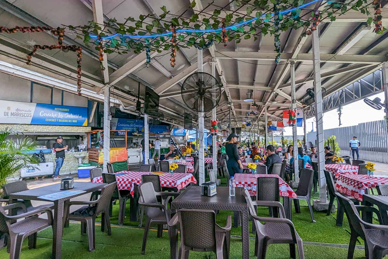Outdoor Restaurants Panama Seafood Market