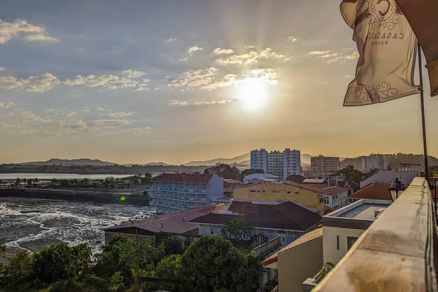 Sunset from the Rooftop Patio at Casa Casco
