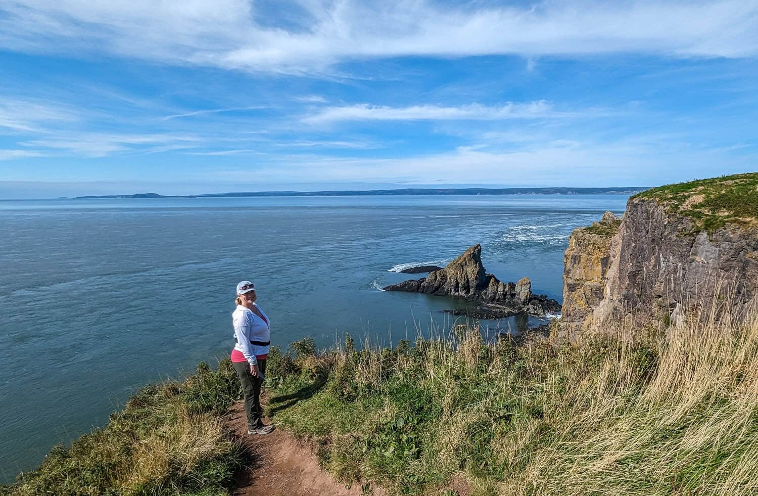 Reaching the viewpoint at Cape Split